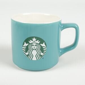 Starbucks 2021 Siren Logo 11oz Ceramic Coffee Mug Cup Aqua Teal Seafoam Green